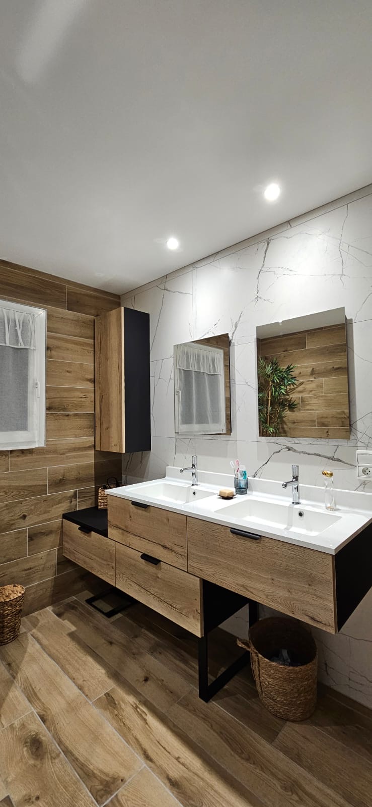 Ensemble meuble vasque sur-mesure Ensemble meuble vasque sur-mesure