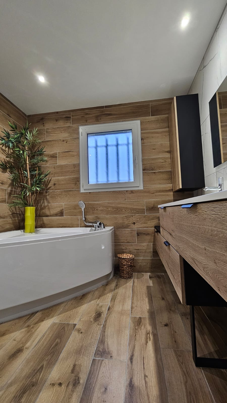 Baignoire d'angle acrylique Baignoire d'angle acrylique